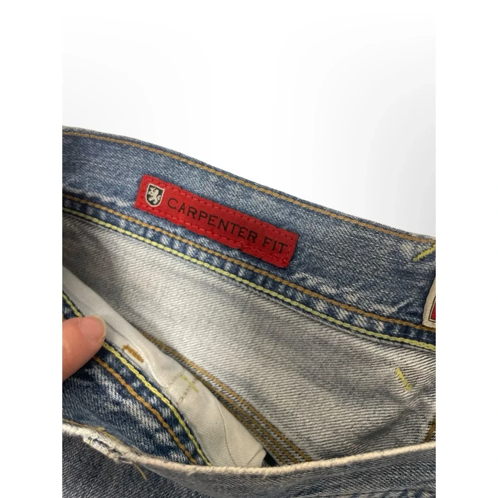 Vintage Y2K Tommy Hilfiger Red Label Carpenter‎ Jeans Mens 32x30 Wide Leg Denim